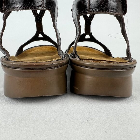 Naot Womens Cymbal Gladiator Sandal Brown Leather Strappy Comfort size 10 - Picture 4 of 14